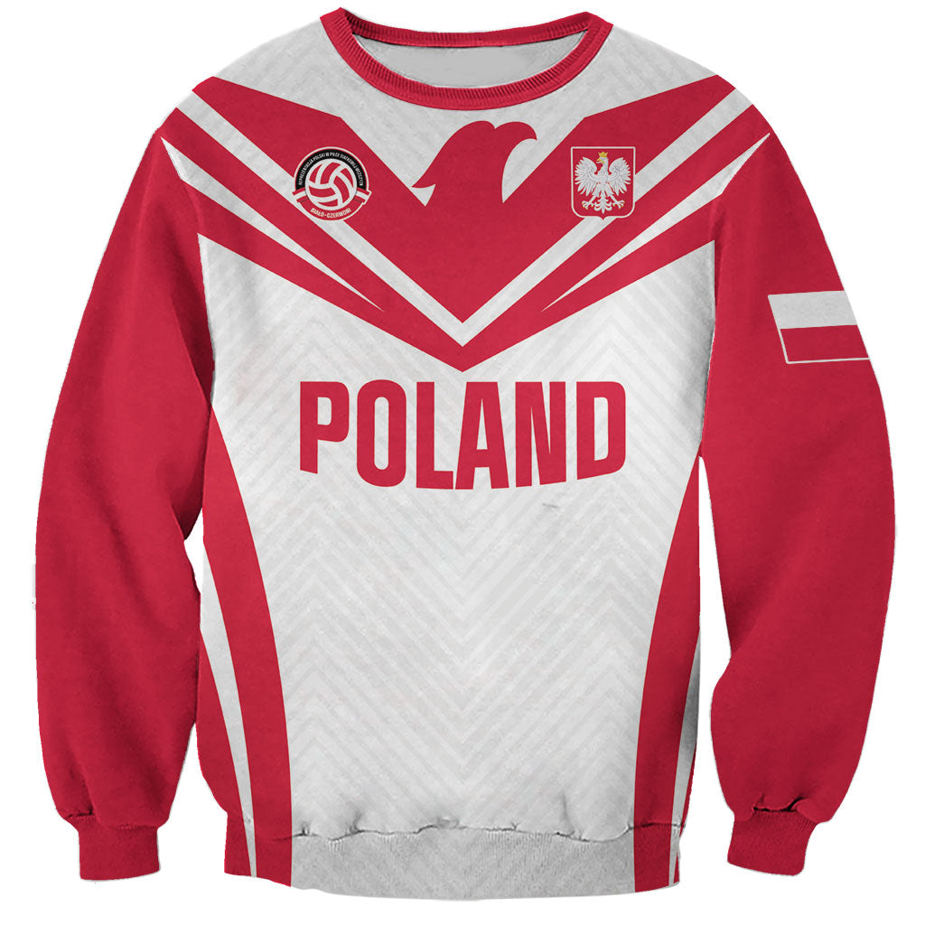 Custom Poland 2026 Volleyball Sweatshirt Polish Eagle Champions
