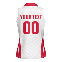 Custom Poland 2026 Volleyball Women Sleeveless Polo Shirt Polish Eagle Champions