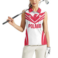 Custom Poland 2026 Volleyball Women Sleeveless Polo Shirt Polish Eagle Champions