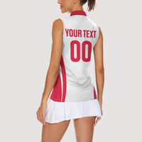 Custom Poland 2026 Volleyball Women Sleeveless Polo Shirt Polish Eagle Champions