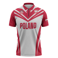 Custom Poland 2026 Volleyball Zipper Polo Shirt Polish Eagle Champions
