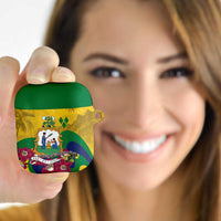 Saint Vincent and the Grenadines AirPods Case Cannonball Flower Tropical Style - Wonder Print Shop