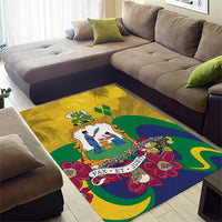 Saint Vincent and the Grenadines Area Rug Cannonball Flower Tropical Style - Wonder Print Shop