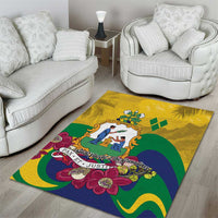 Saint Vincent and the Grenadines Area Rug Cannonball Flower Tropical Style - Wonder Print Shop