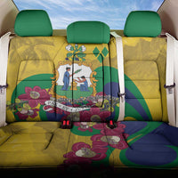 Saint Vincent and the Grenadines Back Car Seat Cover Cannonball Flower Tropical Style - Wonder Print Shop