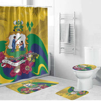 Saint Vincent and the Grenadines Bathroom Set Cannonball Flower Tropical Style - Wonder Print Shop