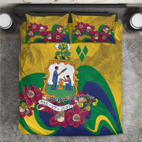 Saint Vincent and the Grenadines Bedding Set Cannonball Flower Tropical Style - Wonder Print Shop