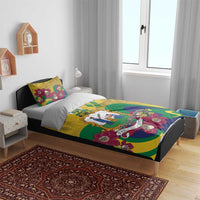 Saint Vincent and the Grenadines Bedding Set Cannonball Flower Tropical Style - Wonder Print Shop