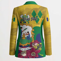 Personalized Saint Vincent and the Grenadines Blazer Cannonball Flower Tropical Style - Wonder Print Shop