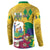 Personalized Saint Vincent and the Grenadines Button Sweatshirt Cannonball Flower Tropical Style - Wonder Print Shop