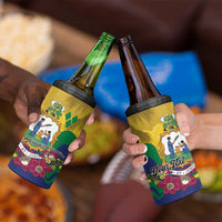 Personalized Saint Vincent and the Grenadines 4 in 1 Can Cooler Tumbler Cannonball Flower Tropical Style - Wonder Print Shop