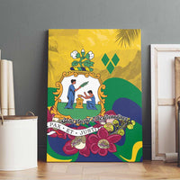 Saint Vincent and the Grenadines Canvas Wall Art Cannonball Flower Tropical Style - Wonder Print Shop