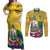 Personalized Saint Vincent and the Grenadines Couples Matching Off Shoulder Maxi Dress and Long Sleeve Button Shirt Cannonball Flower Tropical Style - Wonder Print Shop