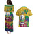 Personalized Saint Vincent and the Grenadines Couples Matching Puletasi and Hawaiian Shirt Cannonball Flower Tropical Style - Wonder Print Shop