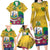 Personalized Saint Vincent and the Grenadines Family Matching Long Sleeve Bodycon Dress and Hawaiian Shirt Cannonball Flower Tropical Style - Wonder Print Shop