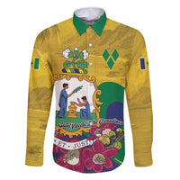 Personalized Saint Vincent and the Grenadines Family Matching Off Shoulder Maxi Dress and Hawaiian Shirt Cannonball Flower Tropical Style - Wonder Print Shop