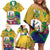 Personalized Saint Vincent and the Grenadines Family Matching Off Shoulder Short Dress and Hawaiian Shirt Cannonball Flower Tropical Style - Wonder Print Shop