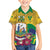 Personalized Saint Vincent and the Grenadines Family Matching Short Sleeve Bodycon Dress and Hawaiian Shirt Cannonball Flower Tropical Style - Wonder Print Shop