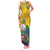 Personalized Saint Vincent and the Grenadines Family Matching Tank Maxi Dress and Hawaiian Shirt Cannonball Flower Tropical Style - Wonder Print Shop