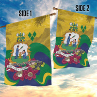 Saint Vincent and the Grenadines Garden Flag Cannonball Flower Tropical Style - Wonder Print Shop