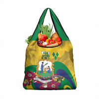 Saint Vincent and the Grenadines Grocery Bag Cannonball Flower Tropical Style - Wonder Print Shop