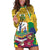 Personalized Saint Vincent and the Grenadines Hoodie Dress Cannonball Flower Tropical Style - Wonder Print Shop