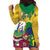 Personalized Saint Vincent and the Grenadines Hoodie Dress Cannonball Flower Tropical Style - Wonder Print Shop