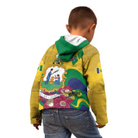 Personalized Saint Vincent and the Grenadines Kid Hoodie Cannonball Flower Tropical Style - Wonder Print Shop