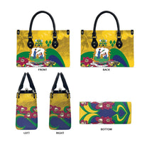 Saint Vincent and the Grenadines Leather Bag Cannonball Flower Tropical Style - Wonder Print Shop