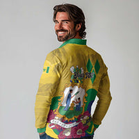 Personalized Saint Vincent and the Grenadines Long Sleeve Polo Shirt Cannonball Flower Tropical Style - Wonder Print Shop