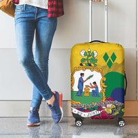 Saint Vincent and the Grenadines Luggage Cover Cannonball Flower Tropical Style - Wonder Print Shop