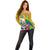 Personalized Saint Vincent and the Grenadines Off Shoulder Sweater Cannonball Flower Tropical Style - Wonder Print Shop