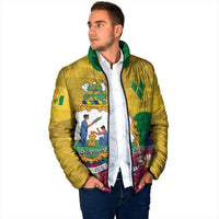 Personalized Saint Vincent and the Grenadines Padded Jacket Cannonball Flower Tropical Style - Wonder Print Shop