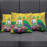 Saint Vincent and the Grenadines Pillow Cover Cannonball Flower Tropical Style - Wonder Print Shop