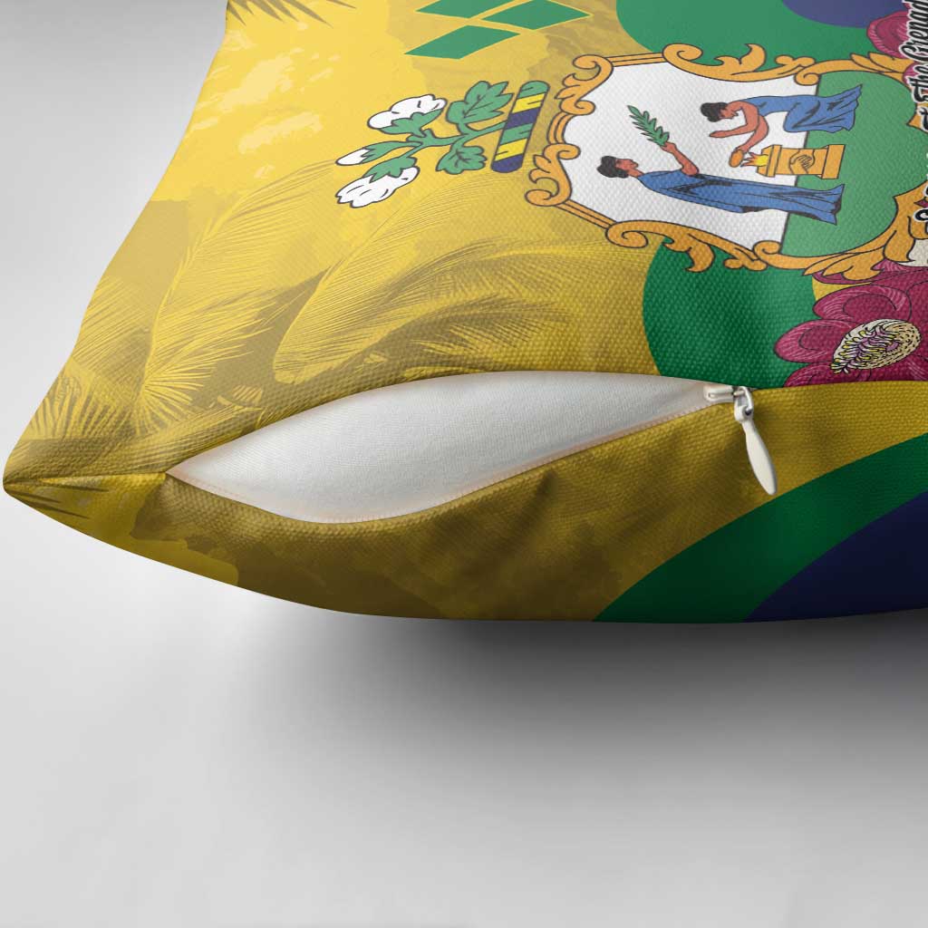 Saint Vincent and the Grenadines Pillow Cover Cannonball Flower Tropical Style - Wonder Print Shop