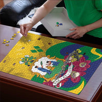 Saint Vincent and the Grenadines Puzzle Cannonball Flower Tropical Style - Wonder Print Shop