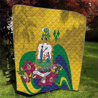 Saint Vincent and the Grenadines Quilt Cannonball Flower Tropical Style - Wonder Print Shop