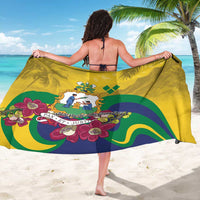 Saint Vincent and the Grenadines Sarong Cannonball Flower Tropical Style - Wonder Print Shop