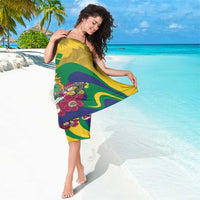 Saint Vincent and the Grenadines Sarong Cannonball Flower Tropical Style - Wonder Print Shop