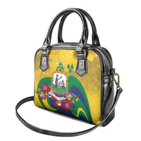 Saint Vincent and the Grenadines Shoulder Handbag Cannonball Flower Tropical Style - Wonder Print Shop