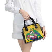 Saint Vincent and the Grenadines Shoulder Handbag Cannonball Flower Tropical Style - Wonder Print Shop
