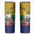 Personalized Saint Vincent and the Grenadines Skinny Tumbler Cannonball Flower Tropical Style - Wonder Print Shop