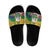Saint Vincent and the Grenadines Slide Sandals Cannonball Flower Tropical Style - Wonder Print Shop