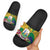 Saint Vincent and the Grenadines Slide Sandals Cannonball Flower Tropical Style - Wonder Print Shop