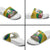 Saint Vincent and the Grenadines Slide Sandals Cannonball Flower Tropical Style - Wonder Print Shop