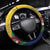Saint Vincent and the Grenadines Steering Wheel Cover Cannonball Flower Tropical Style - Wonder Print Shop