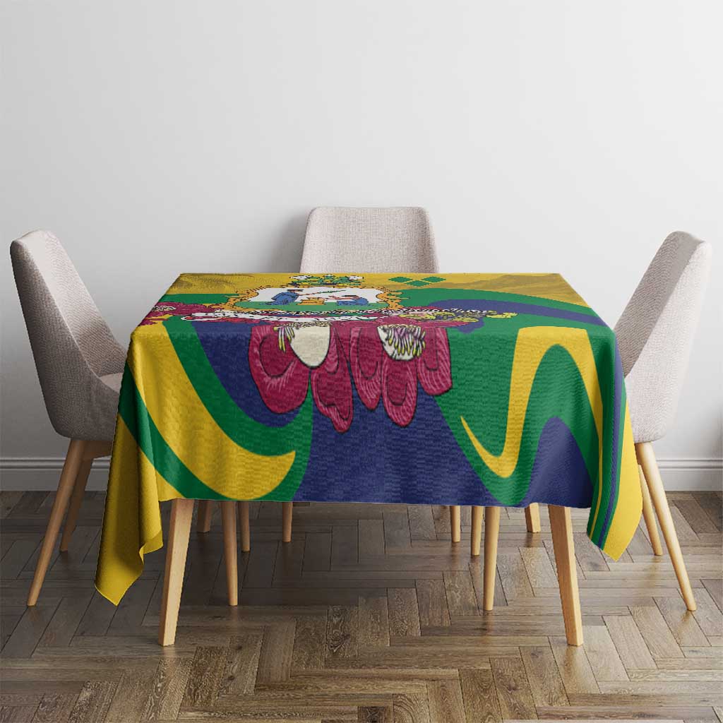 Saint Vincent and the Grenadines Tablecloth Cannonball Flower Tropical Style - Wonder Print Shop