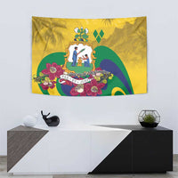 Saint Vincent and the Grenadines Tapestry Cannonball Flower Tropical Style - Wonder Print Shop