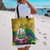 Saint Vincent and the Grenadines Tote Bag Cannonball Flower Tropical Style - Wonder Print Shop
