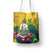 Saint Vincent and the Grenadines Tote Bag Cannonball Flower Tropical Style - Wonder Print Shop